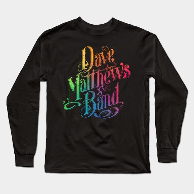 Dave Matthews Band Abtrack Colorful Long Sleeve T-Shirt by mashudibos